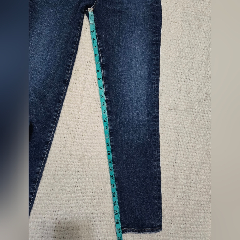 AG Adriano Goldschmied Prima Cigarette Ankle Dark Blue Wash Jeans Size 28R - Picture 12 of 14